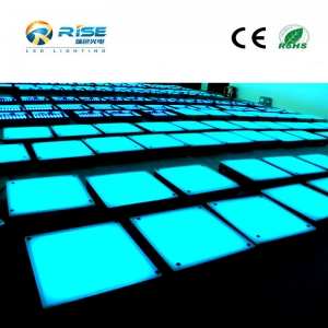 600 * 600mm RGB conduzido piso azulejo luz 