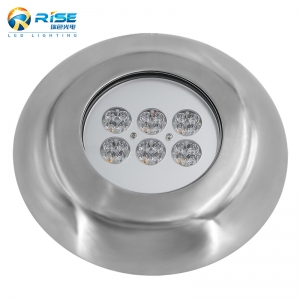 Luz LED para piscina externa 24W 316L aço inoxidável IP68 